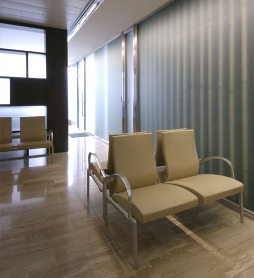 Sala de espera de la clínica